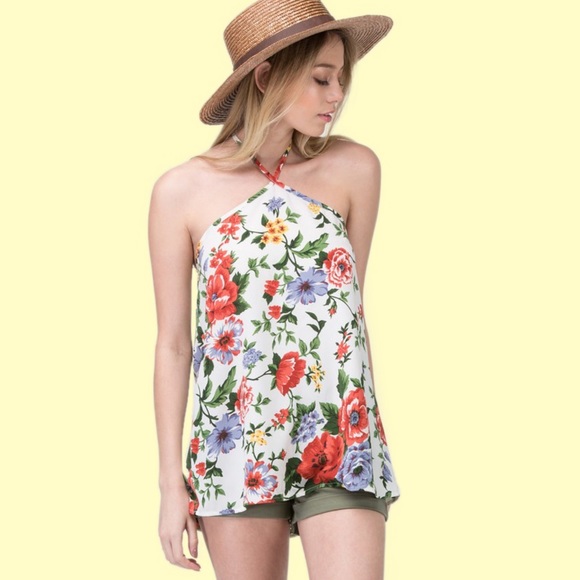 New Floral Halter Top - Picture 4 of 4